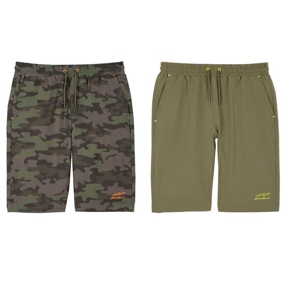 EDDIE BAUER 2 Pack Boys Hybrid Versatile Shorts Great For Swim or Play - Picture 7 of 7